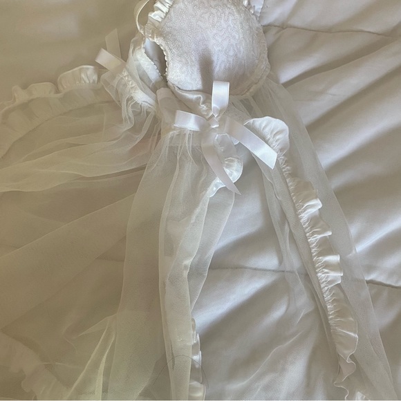 white sequin Victoria Secret Bridal Lingerie - Picture 4 of 5